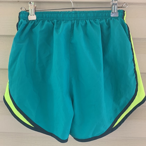 Green Nike running shorts - Picture 2 of 3